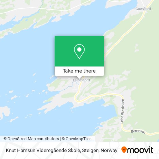 Knut Hamsun Videregående Skole, Steigen map