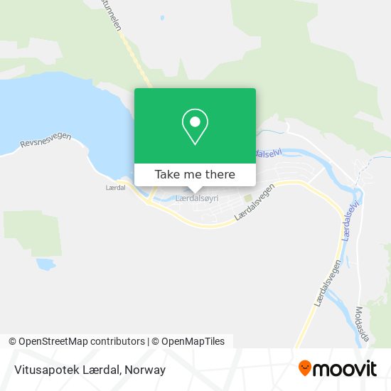 Vitusapotek Lærdal map