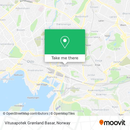 Vitusapotek Grønland Basar map