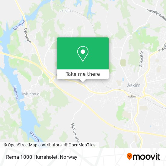 Rema 1000 Hurrahølet map