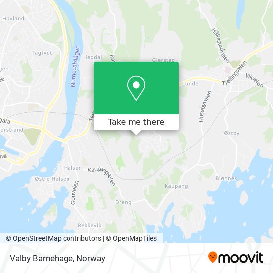 Valby Barnehage map