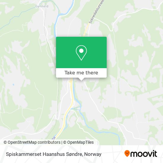 Spiskammerset Haanshus Søndre map