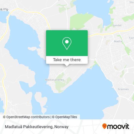 Madlatuå Pakkeutlevering map