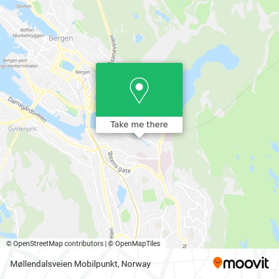 Møllendalsveien Mobilpunkt map