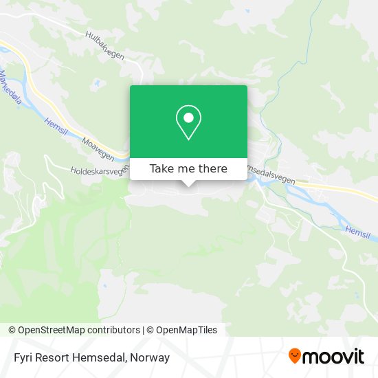 Fyri Resort Hemsedal map