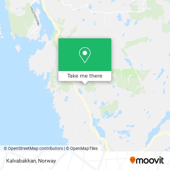 Kalvabakkan map