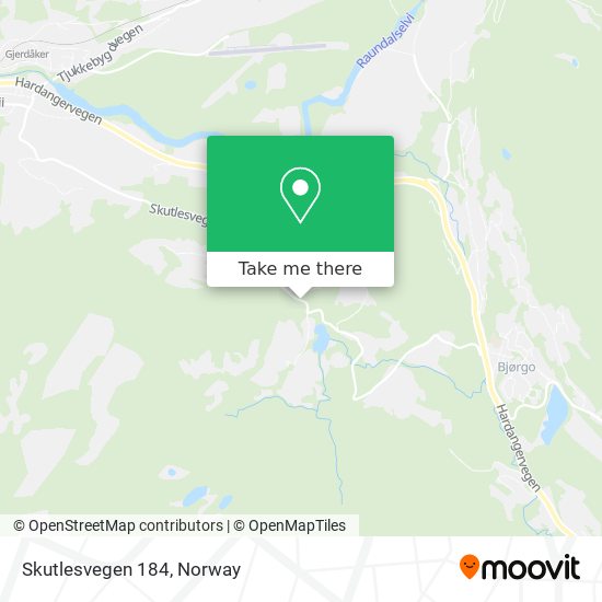 Skutlesvegen 184 map