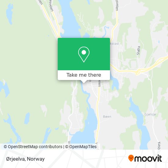 Ørjeelva map