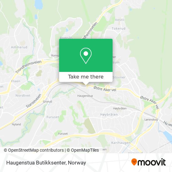 Haugenstua Butikksenter map