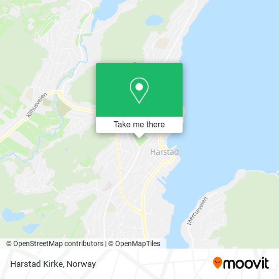 Harstad Kirke map