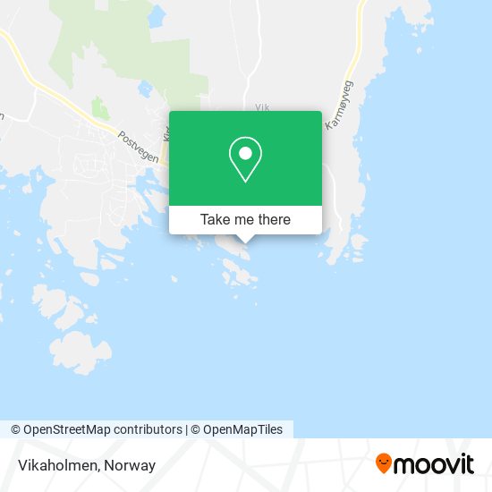 Vikaholmen map