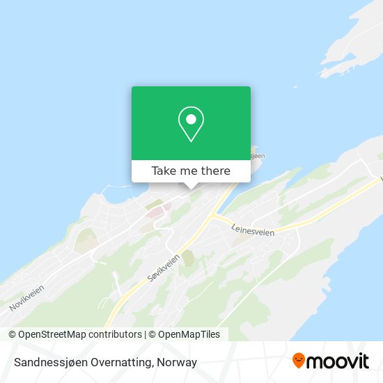 Sandnessjøen Overnatting map