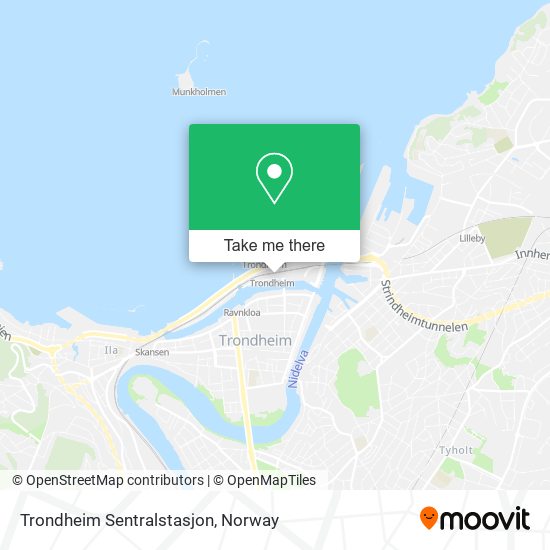 Trondheim Sentralstasjon map