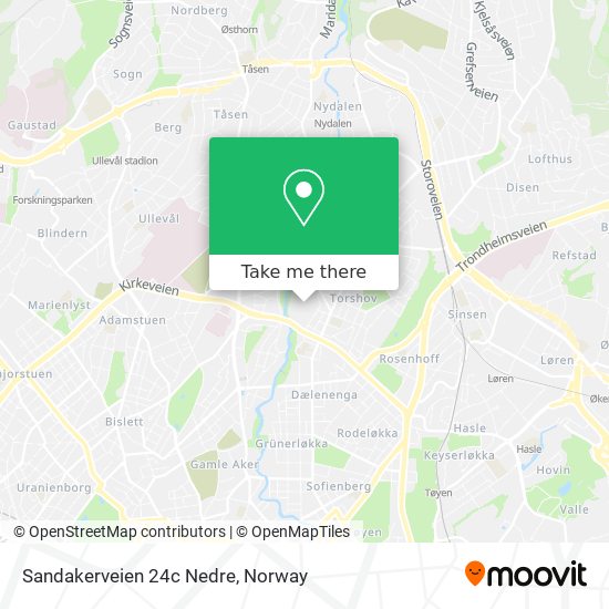 Sandakerveien 24c Nedre map