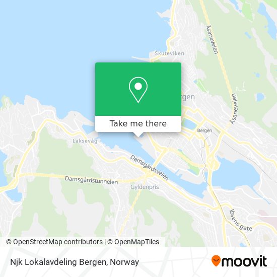 Njk Lokalavdeling Bergen map