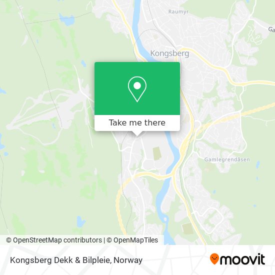 Kongsberg Dekk & Bilpleie map