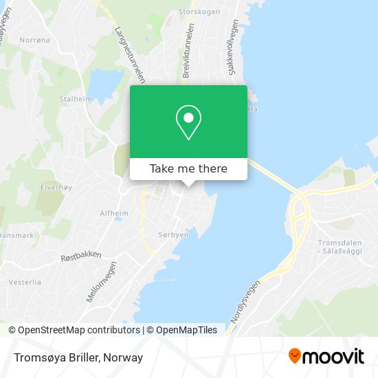 Tromsøya Briller map
