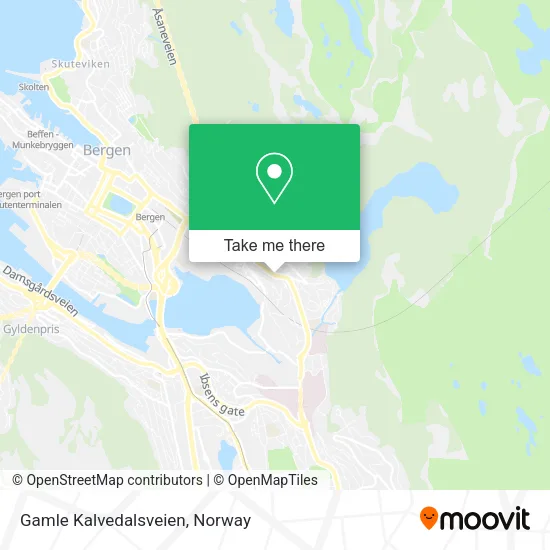 Gamle Kalvedalsveien map