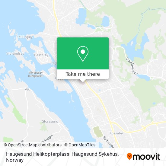 Haugesund Helikopterplass, Haugesund Sykehus map