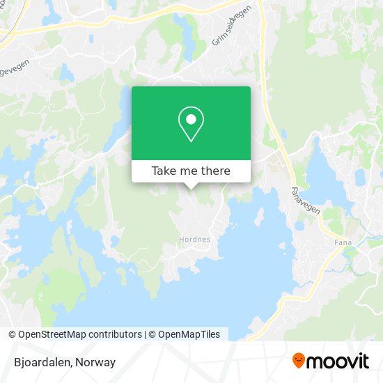 Bjoardalen map