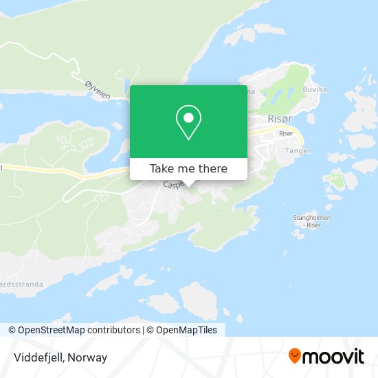 Viddefjell map