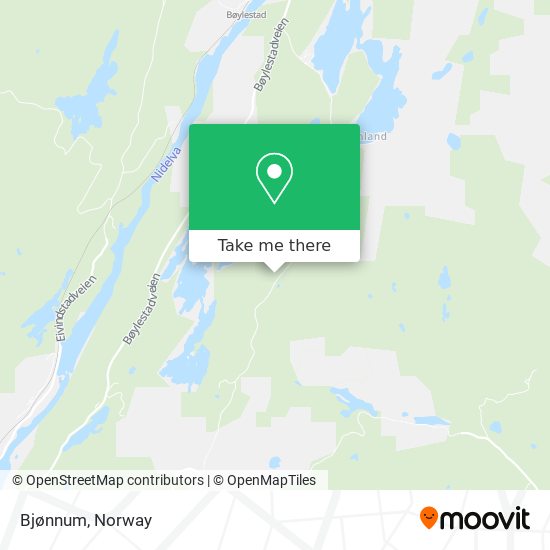 Bjønnum map