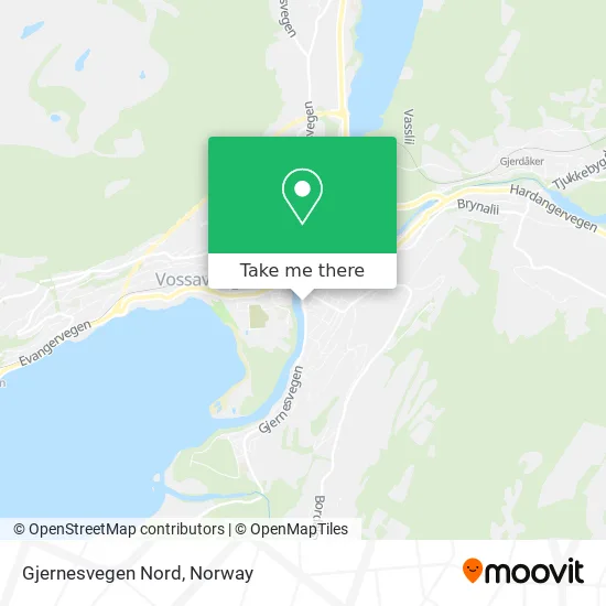 Gjernesvegen Nord map