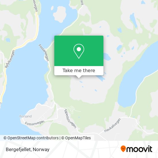 Bergefjellet map