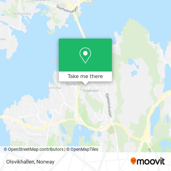 Olsvikhallen map