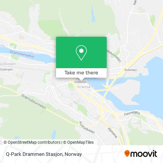 Q-Park Drammen Stasjon map