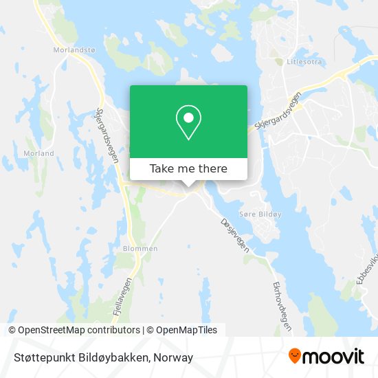Støttepunkt Bildøybakken map