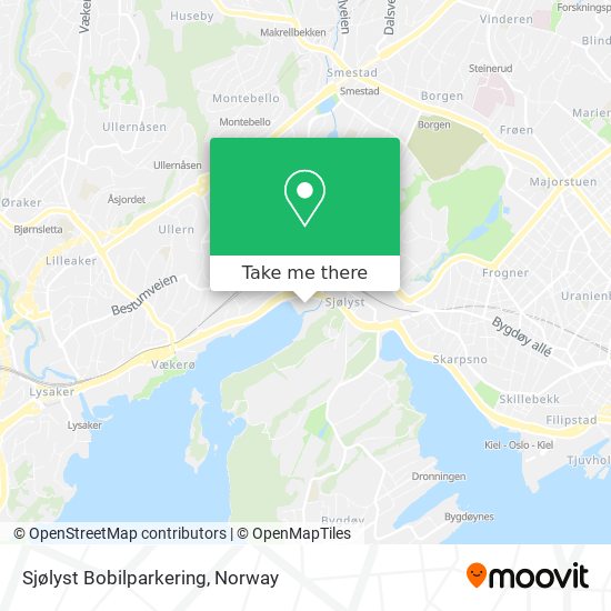 Sjølyst Bobilparkering map