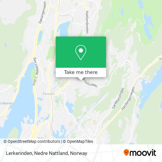 Lerkerinden, Nedre Nattland map
