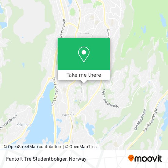 Fantoft Tre Studentboliger map