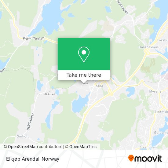 Elkjøp Arendal map