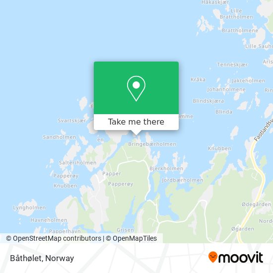 Båthølet map