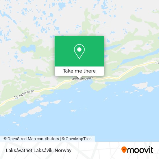 Laksåvatnet Laksåvik map