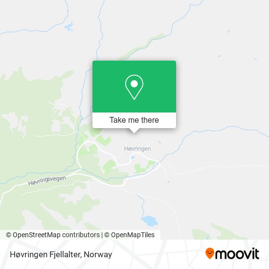 Høvringen Fjellalter map
