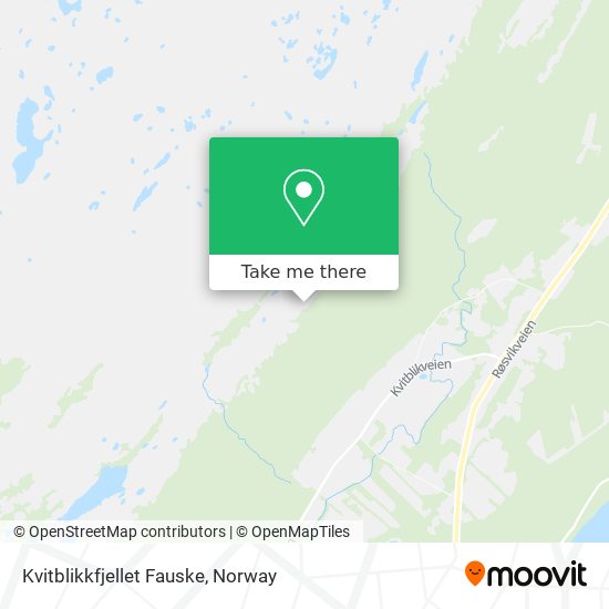 Kvitblikkfjellet Fauske map