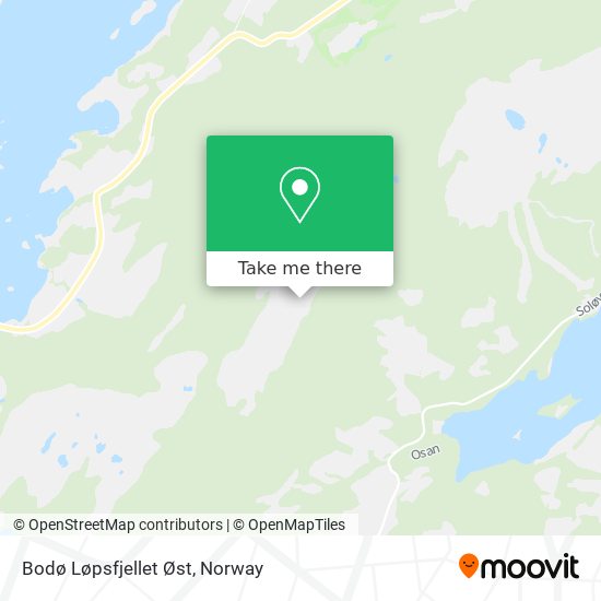 Bodø Løpsfjellet Øst map