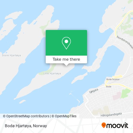 Bodø Hjartøya map