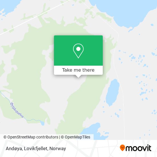 Andøya, Lovikfjellet map
