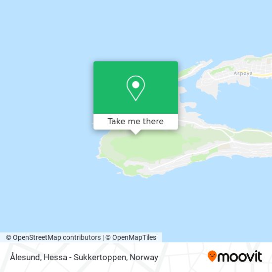 Ålesund, Hessa - Sukkertoppen map