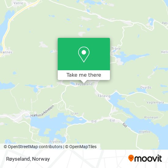 Røyseland map