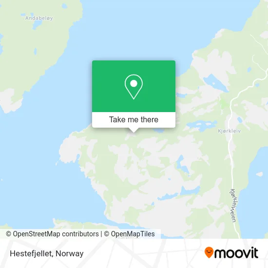 Hestefjellet map
