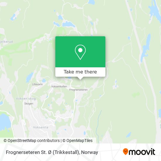 Frognerseteren St. Ø (Trikkestall) map