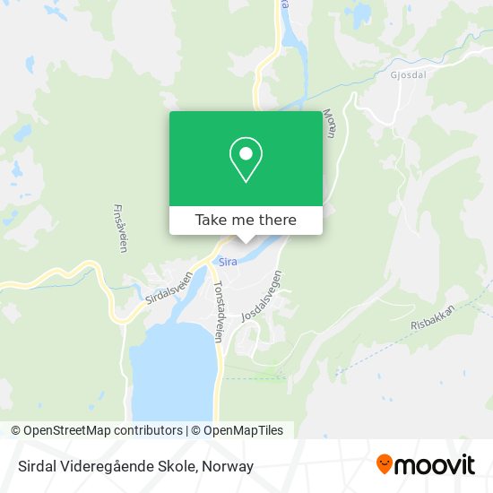Sirdal Videregående Skole map