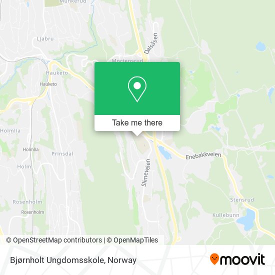 Bjørnholt Ungdomsskole map
