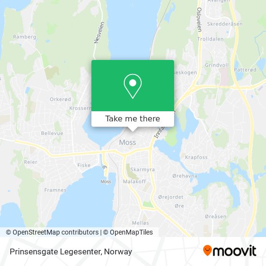 Prinsensgate Legesenter map