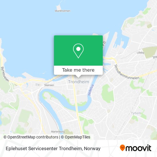 Eplehuset Servicesenter Trondheim map